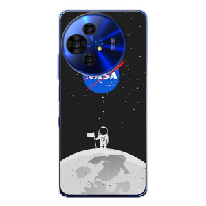 Силиконовый бампер с принтом "Наса" на TCL 50 NxtPaper – Космонавт NASA
