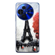Чехол Эйфелева Башня для TCL 50 NxtPaper - (AlphaPrint) (Башня в Париже)