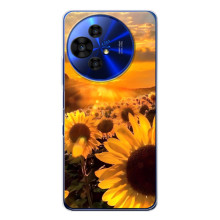 Чохол з Квітами для TCL 50 NxtPaper (поле соняшників)