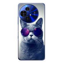 Чохол з принтом для TCL 50 NxtPaper (AlphaPrint) Модні коти (Стильний кіт)
