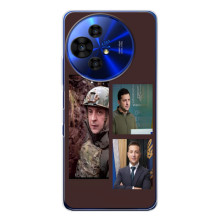 Чехол для TCL 50 NxtPaper (AlphaPrint - с принтом Зеленского) – Президент