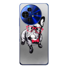 Чохол (ТПУ) Милі песики для TCL 50 NxtPaper (Бульдог в окулярах)