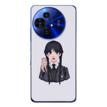 Чехлы Венсдей на TCL 50 NxtPaper Уэнсдей (AlphaPrint) (Уэнздей и Вещь)