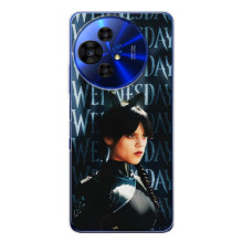 Чехлы Венсдей на TCL 50 NxtPaper Уэнсдей (AlphaPrint) (Уэнздей кошка)