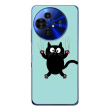 Чохол із милими котиками на <td>TCL 50 NxtPaper</td></table> – Чорний кіт