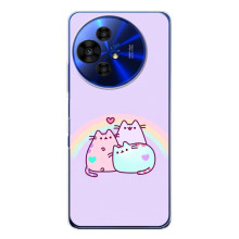 Чохол із милими котиками на <td>TCL 50 NxtPaper</td></table> – Котики з веселкою