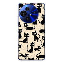 Чехол с рисунком кот на TCL 50 NxtPaper