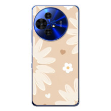 Чохол з квітковим принтом на ТЕСІ 50 НХТПепер (Бежеві квіти)