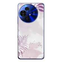 Чохол з квітковим принтом на ТЕСІ 50 НХТПепер (Фіолетове листя)