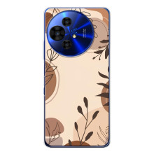 Чохол з квітковим принтом на ТЕСІ 50 НХТПепер (Коричневі квіти)