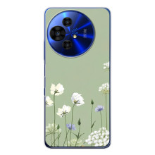 Чохол з квітковим принтом на ТЕСІ 50 НХТПепер (Квіти на зеленому)