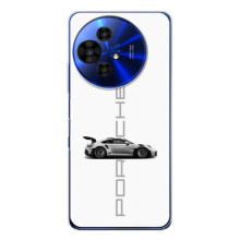 Чохол з авто Порше для TCL 50 NxtPaper – білий порше