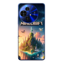 Чохол з картинками Майнкрафт для <td>TCL 50 NxtPaper</td></table> – Лого Майнкрафт