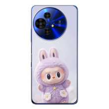 Чохол з принтом Лабубу для TCL 50 NxtPaper – Фіолетовий Лабубу