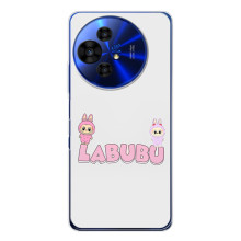 Чохол з принтом Лабубу для TCL 50 NxtPaper – Логотип Лабубу
