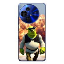 Печатный чехол с принтом Шрек для TCL 50 NxtPaper