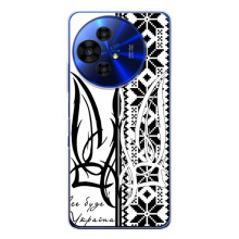 Чохол з українським гербом на TCL 50 NxtPaper – Герб з вишивкою