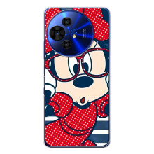 Эксклюзивный чехол для TCL 50 NxtPaper (AlphaPrint - Мультяшные) (Маус в очках)
