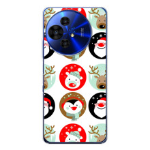 Силіконовий бампер на різдво для TCL 50 NxtPaper (Різдвяний принт)