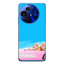 Силиконовый Чехол Барби Фильм на TCL 50 NxtPaper (Барби и Кен)