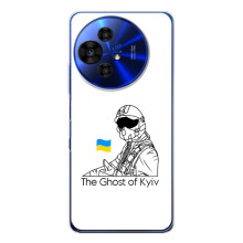 Защитные чехлы (Призрак Киева) для TCL 50 NxtPaper (AlphaPrint) (Летчик Киева)