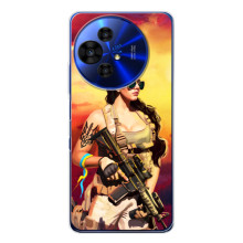 ЗСУ Чехлы (TPU) для TCL 50 NxtPaper – Женщина солдат