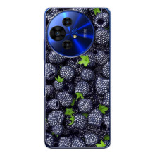 Чехлы с Фруктами для TCL 50 Pro NxtPaper (VPrint) (Ежевика)