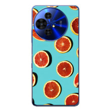 Чехлы с Фруктами для TCL 50 Pro NxtPaper (VPrint) (Грейпфрут)