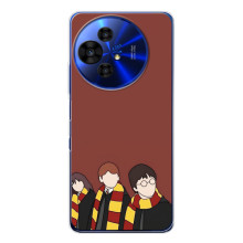 Чехлы с Гарри Поттером для TCL 50 Pro NxtPaper (AlphaPrint) (Гарри с друзьями)