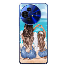 Чехол с печатью для TCL 50 Pro NxtPaper - (Мама с ребенком) (AlphaPrint) (Мама с доченькой)