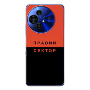 Чехлы УПА (Красно-Чёрный) на TCL 50 Pro NxtPaper – Правый Серктор