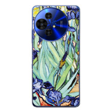 Чехол для смартфона TCL 50 Pro NxtPaper Художественное Искусство (Картина цветы Ирисы)