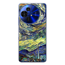 Чехол для смартфона TCL 50 Pro NxtPaper Художественное Искусство (Звездная ночь)