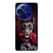 Чехол ДОБЕРМАН для TCL 50 Pro NxtPaper (Доберман злой)