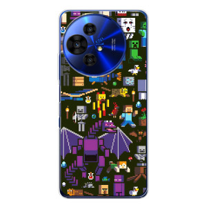 Чехол Майнкрафт на TCL 50 Pro NxtPaper (AlphaPrint) Minecraft