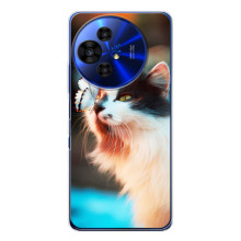 Чехол на ="ТКЛ 50 Про НкстПэпер" с Котами (VPrint) (Котик с бабочкой)