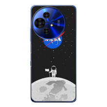 Силіконовый бампер з принтом "Наса" на TCL 50 Pro NxtPaper – Космонавт NASA