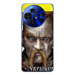 Чехол с картинкой (Патриотический КОЗАК) на TCL 50 Pro NxtPaper – Одноглазый Козак