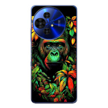 Чехол с Обезьянами TCL 50 Pro NxtPaper - (AlphaPrint) – Обезьяна в тропиках