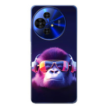 Чехол с Обезьянами TCL 50 Pro NxtPaper - (AlphaPrint) – Стильная обезьяна