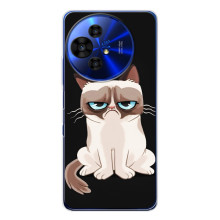 Чохол з принтом для TCL 50 Pro NxtPaper (AlphaPrint) Модні коти (Сумний кіт)