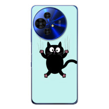 Чохол з принтом для TCL 50 Pro NxtPaper (AlphaPrint) Модні коти (Падаючий кіт)