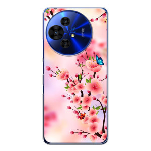 Чехол с принтом САКУРЫ на TCL 50 Pro NxtPaper – Бабочки на сакуре