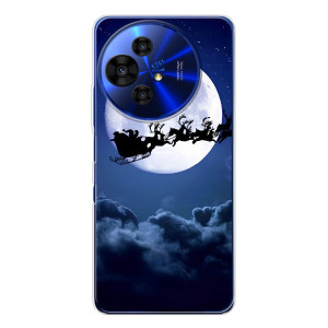 Чехол Санта Клаус для TCL 50 Pro NxtPaper (Санта - луна)