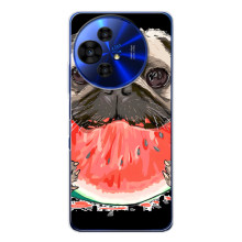 Чехол (ТПУ) Милые собачки для TCL 50 Pro NxtPaper (Смешной Мопс)