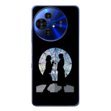 Чехлы Венсдей на TCL 50 Pro NxtPaper Уэнсдей (AlphaPrint) (комната Уэнздей)