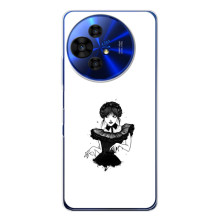 Чехлы Венсдей на TCL 50 Pro NxtPaper Уэнсдей (AlphaPrint) (танец Уэнздей)
