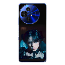 Чехлы Венсдей на TCL 50 Pro NxtPaper Уэнсдей (AlphaPrint) (взгляд Уэнздей)