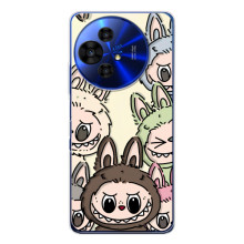 Чохол з Лабубу на TCL 50 Pro NxtPaper (Колаж Лабубу)