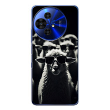Чохол з принтом стильні тварини для ТСЛ 50 Про НxtPaper (Овечка в окулярах)